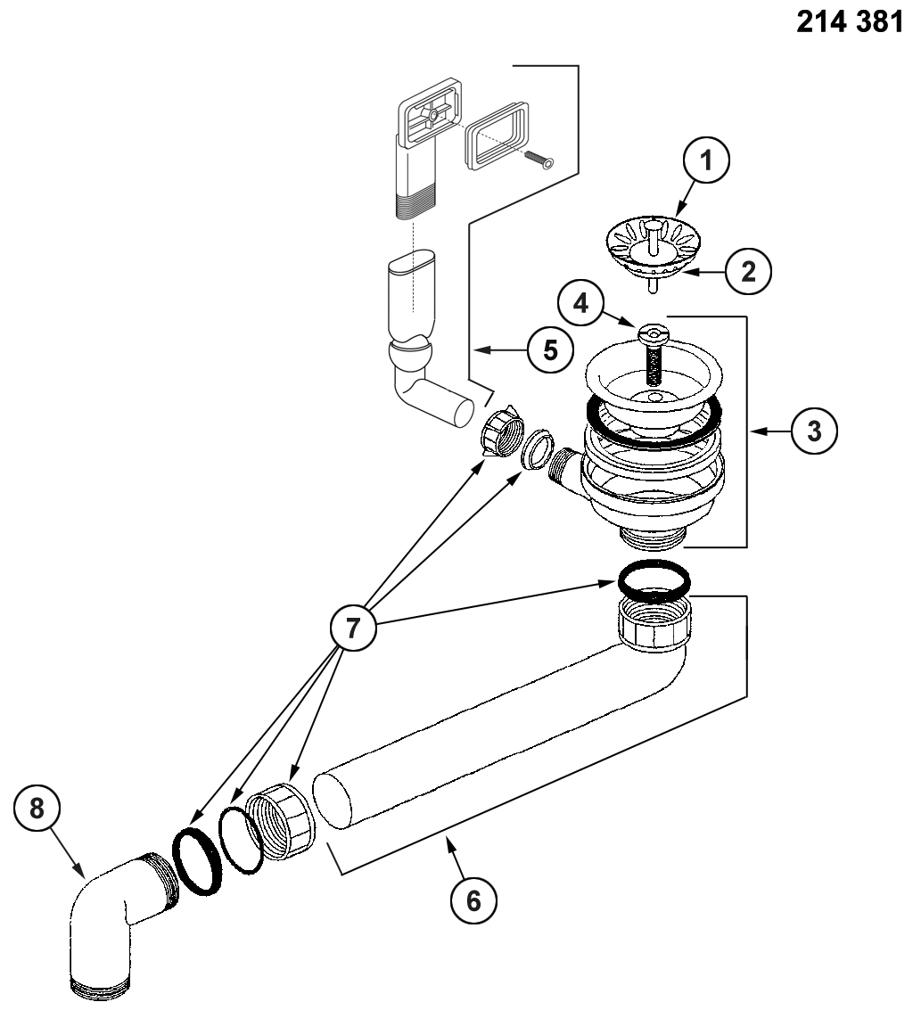 BLANCO Afløb DANA/MEDIAN 1x3,5'' UX